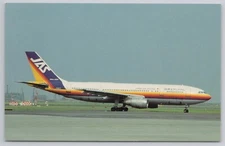 Postcard JAPAN AIR SYSTEM Arbus A30082K-3C JA8477 MSN 244 Haneda Airport Tokyo