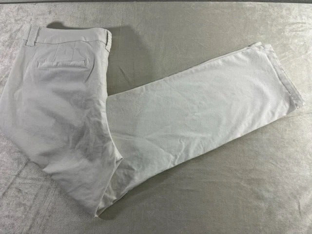 Stylus White Pants Women's Size 12 Cotton Blend Straight Leg - Image 4 of 4