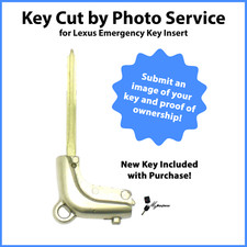 -key Cut By Photo- Service For New Lexus Smartkey Security Emergency Key Insert