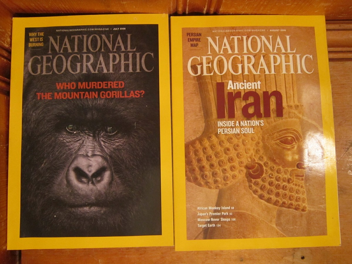 12 Issues National Geographic Magazines 2008 Complete Full
