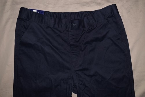 French Toast Girls Navy Adaptive Straight Leg Twill Pant Stretch NEW NWT sz 18 - Picture 5 of 7
