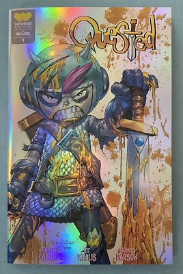 Quested #1 FOIL Battle Damage Tyler Kirkham Variant Comic Book  /150  NM