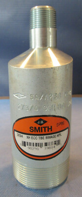 J.B. Smith 2'' x  3/4'' Eccentric Swage Carbon Steel Threaded Both Ends TBE Sch 80