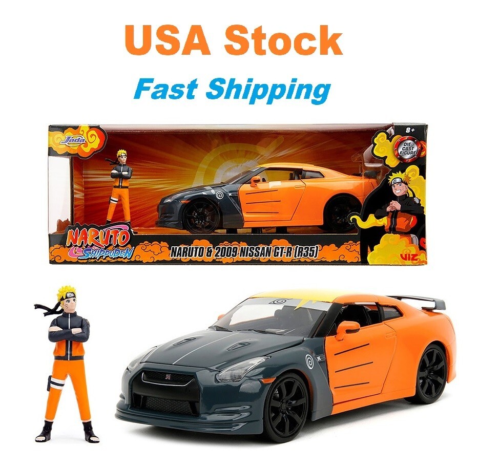 2009 Nissan GT-R (R35) with Naruto Diecast Figure Jada