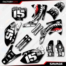 Gray Savage Camo Racing Graphics Kit fits Honda CRF150R 07-25 CRF 150R Decals