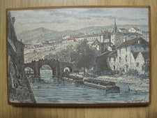 Lot de 2 petites reproductions de gravures - NERAC (Lot et Garonne)