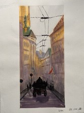 Quadro, Acquerello, Dipinto A Mano, 30x40cm SENZA CORNICE Del 2020