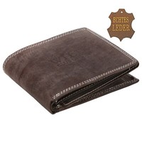 Portmonee Wallet Leder Portemonnaie Geld Purse Geldbeutel LederböRse Braun 330