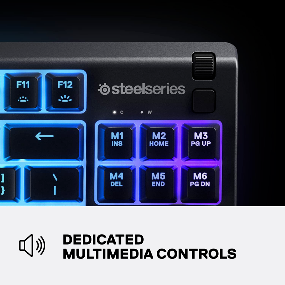SteelSeries Apex 3 TKL RGB Gaming Keyboard – Tenkeyless 3