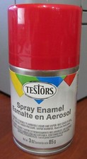 Testors Enamel Lacquer Spray Paint Cans 3 Oz. Gloss Flat For Plastic Models