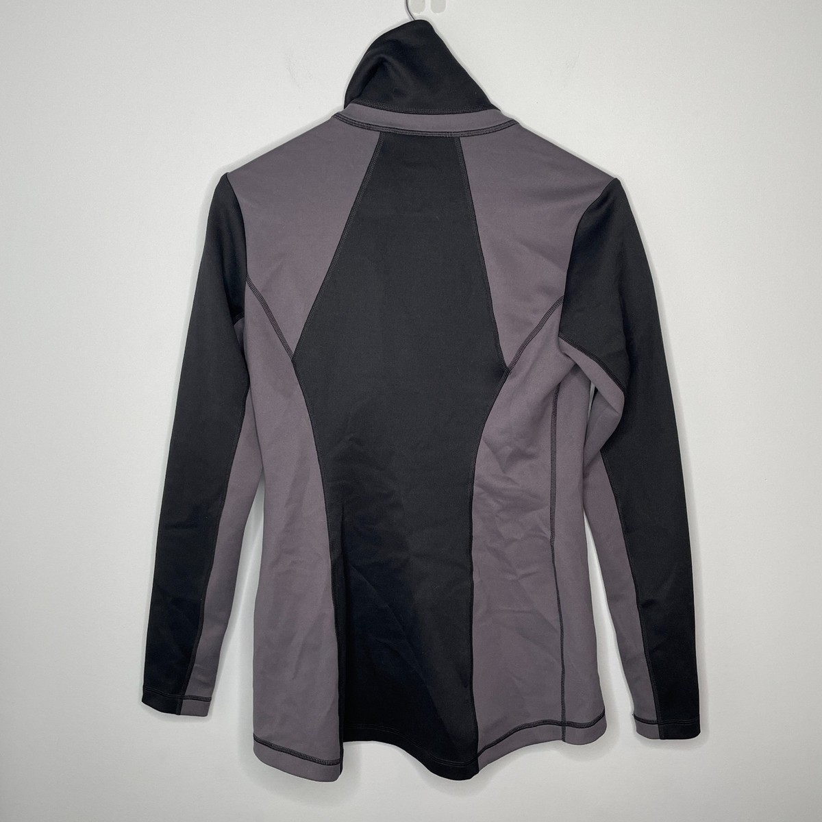 Cabi Dash Colorblock Asymmetric Zip Moto Jacket Womens S Black