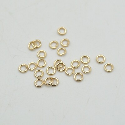 Gold Filled Click and Lock Biegering 14KT - 0,81mm x 4mm - 10 oder 20 Stück