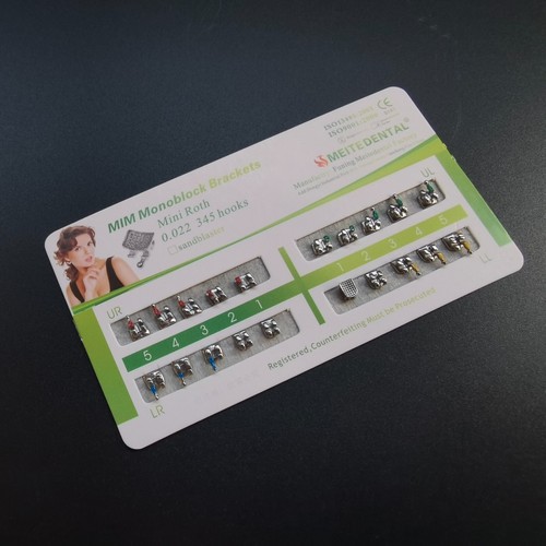Soporte dental de metal de ortodoncia soporte mini ganchos Roth 022 345 dientes monobloque - Imagen 4 de 6
