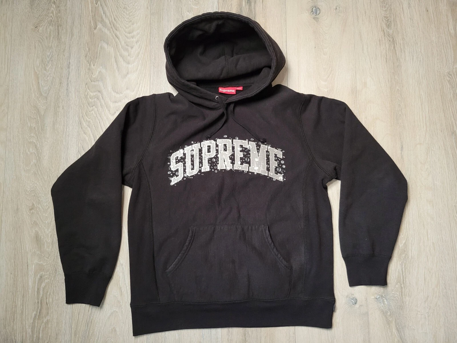 Sweat shirt à capuche Supreme Water Arc noir large 