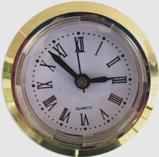 Quartz 50mm (2) Diameter Insert Clock Mechani...