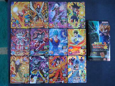 Full SET SR 12 Karten Evolution Pack Vol 1 Super Dragon Ball Heroes JAP/HK NEU