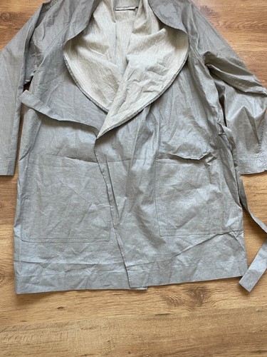 Ivan Grundahl Wrapped Massive Collar Linen Blend Coat Size EUR 36 - Picture 10 of 15