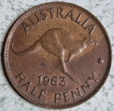 Australia 1963 1/2 Penny