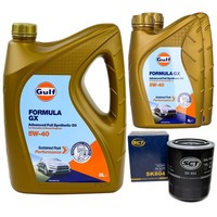 MotoröL Set Gulf Formula GX 5W-40 7 Liter + ÖLfilter FüR Ford Ranger