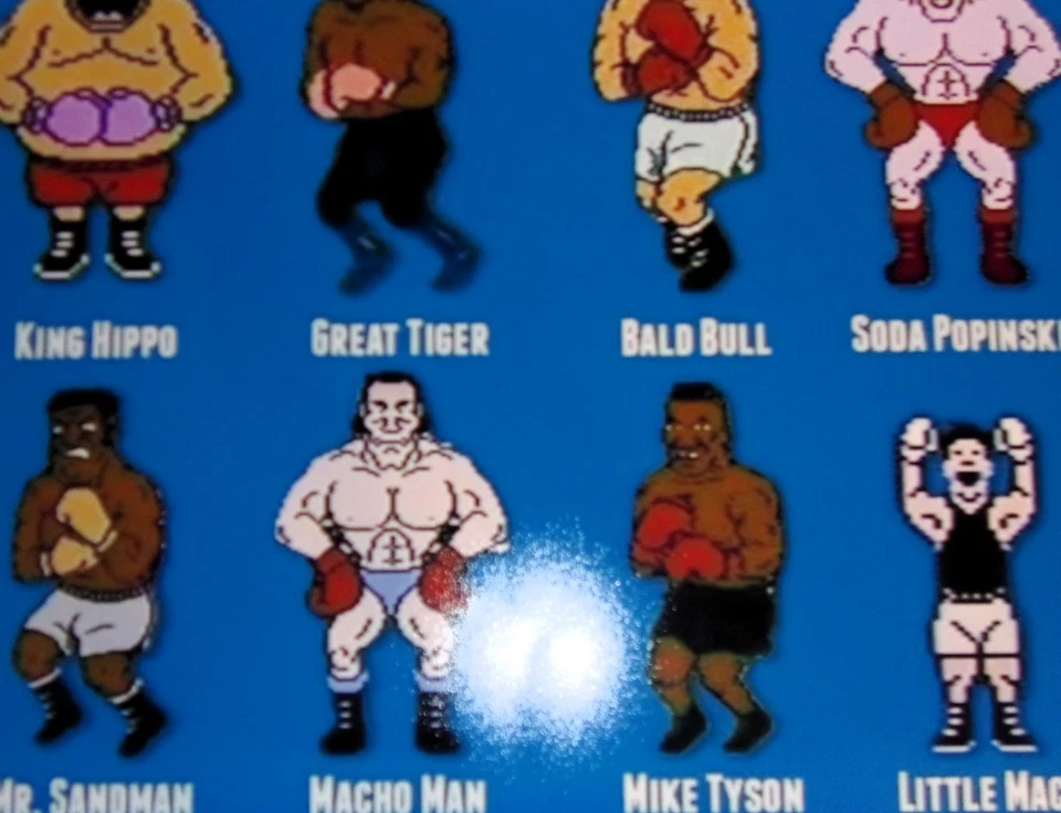 Nintendo NES Punch Out! Mike Tyson All Boxers Game Poster 1988 19" by 13" - Image 3 of 4