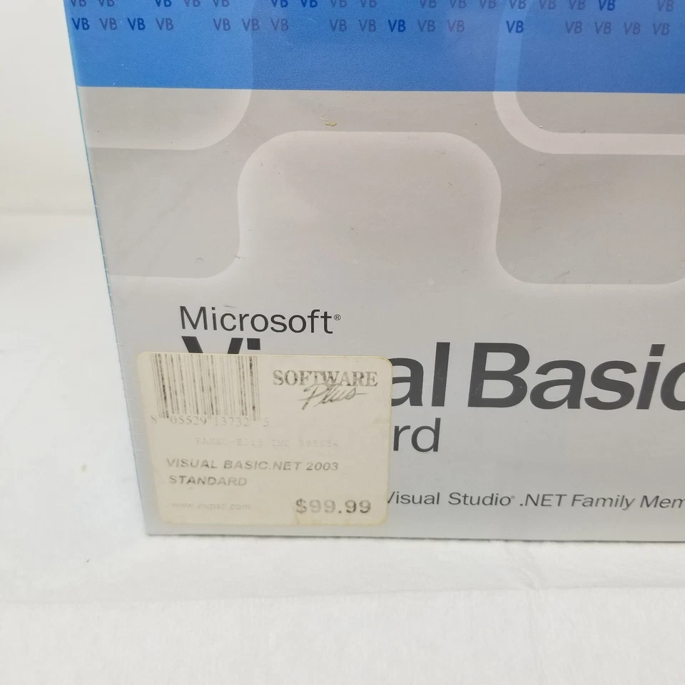 Microsoft Visual Basic NET Standard 2003 Software Boxed PC CD New Sealed - Image 2 of 4