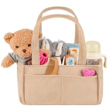 Baby Diaper Caddy Organizer - Portable Nursery Storage Basket for Newborn Ess...