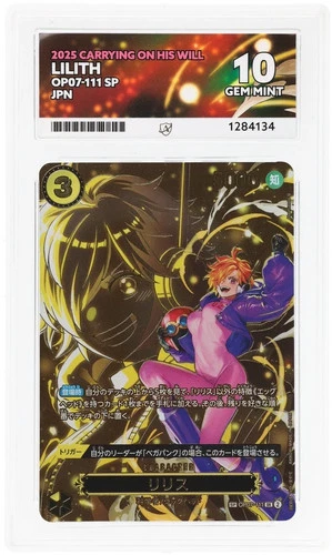 One Piece TCG Lilith OP07-111 SP Alt Art Alternate Art ACE 10 Gem Mint Japanese