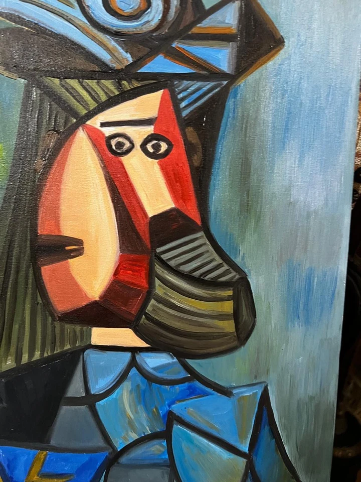 Pablo Picasso - Increíble pintura al óleo - Estampada - Firmada - A1 Foto 3 de 4