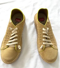 On Foot Silken Womens Sneaker Citron Suede wi...