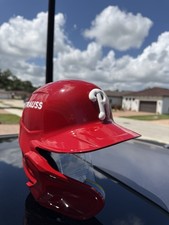 PHILADELPHIA PHILLIES POSTSEASON HARPER CUSTOM RAWLINGS MACH PRO HELMET RARE