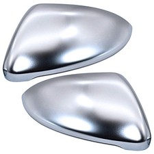 Spiegelkappen Alu Silber für VW Golf 7 VII GTI GTD GTE GTI R MK7 7R R-LINE Matt