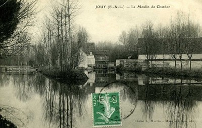 CPA 28 Beauce ca. Chartres JOUY - Le Moulin de CHARDON sur l'EURE. geschrieben 1926
