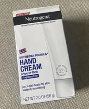 NIB Neutrogena Fragrance Free Hand Cream, 2 oz.