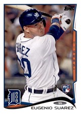 Eugenio Suarez 2014 Topps Update Baseball #US-96 CINCINNATI REDS Rookie Card 62. rookie card picture