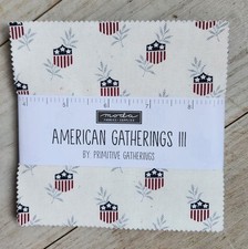 Moda American Gatherings III By Primitive Gatherings 100 Cotton Charm Pack 5x5