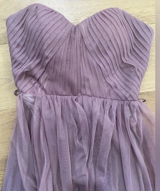 Vestido convertible Birdy Grey Christina en tul malva arena talla M usado en excelente estado Foto 4 de 4