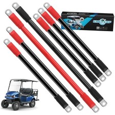 EZGO Battery Cables, Golf Cart Wiring Kit for TXT 1994-UP 36V and 48V, 4 Gauge