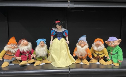 Snow White & Seven Dwarfs Porcelain Doll Collection LE 316/2500 AS IS