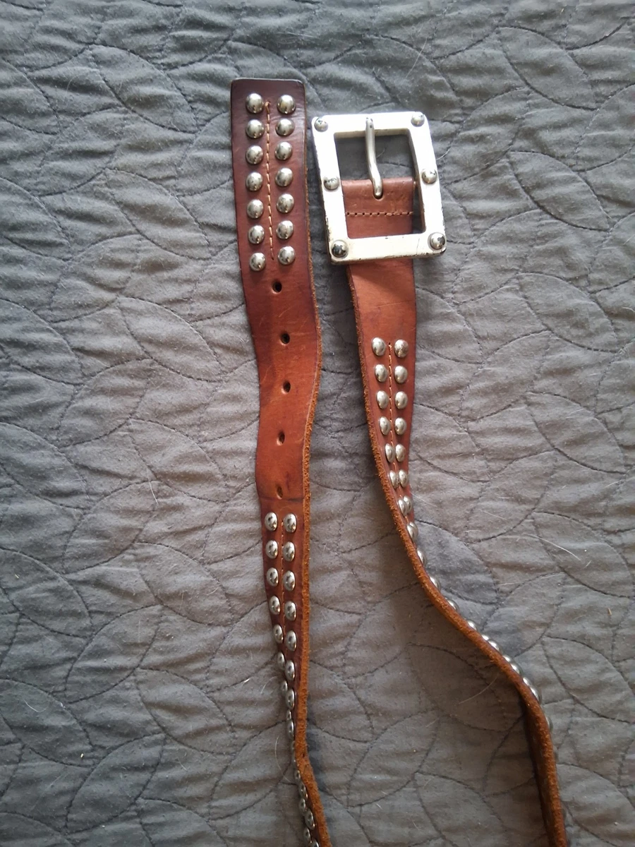 Michael Kors Vintage Dark Brown Brass Stud Leather Belt Size Large Michael Kors Women main image 3