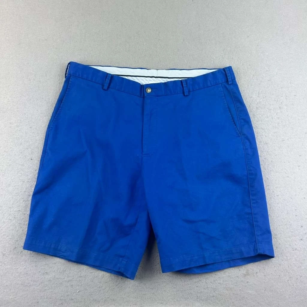 Peter Millar Shorts Mens 38 Blue Flat Front Chino