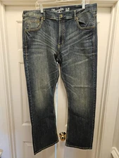 Wrangler Retro Slim Boot Blue Jeans Men's Sz 38x32 NEW