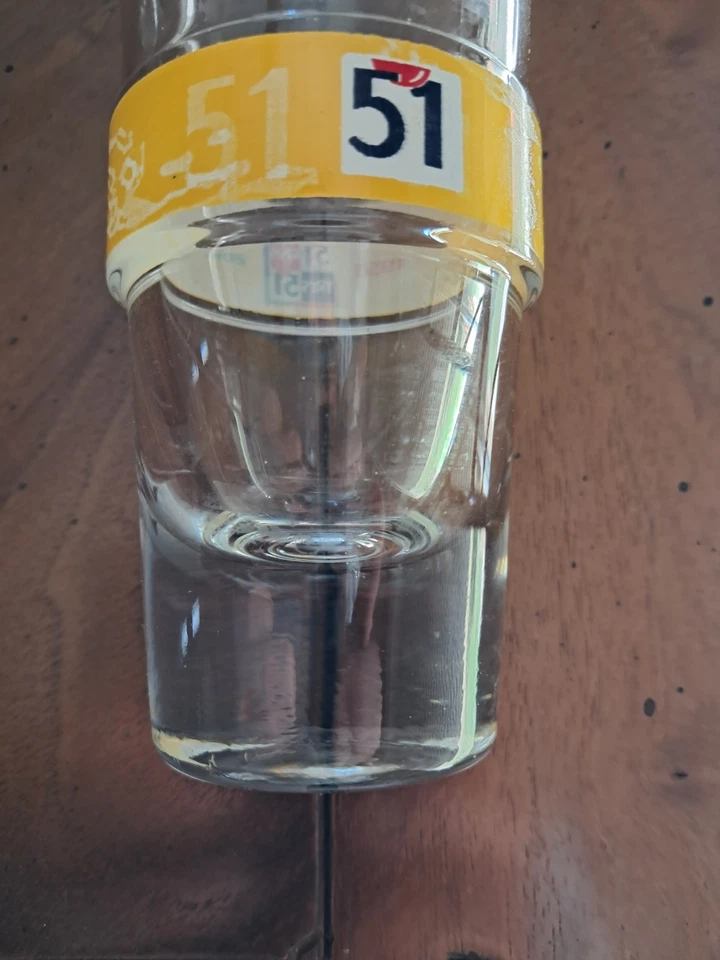 Verre PASTIS 51 Collector Jaune "Pour Les 51 Ans" - Photo 4/4