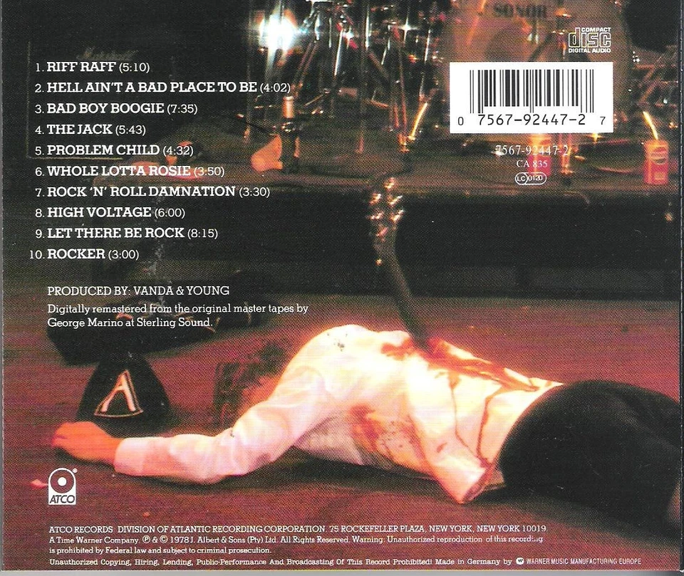 CD AC/DC/ If You Want Blood/10 Songs/1978/ Remaster Edition 1994 - Bild 2 von 2