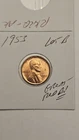 wheat penny 1953 LINCOLN CENT NICE RED BU 1953-P NICE RED UNC DETAILS LOT #B