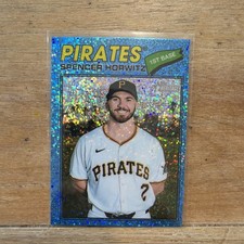 2026 Topps Heritage - Spencer Horwitz #266 Light Blue Sparkle Refractor SP