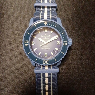 Blancpain x Swatch Scuba Fifty Fathoms Blue Bioceramic Watch 42mm