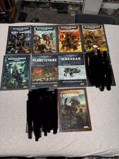 Lot Of 8 Warhammer 40k Rule Book And Codex Books Ranging From Good To Excellent
