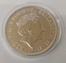 2020 1oz Silver Britannia Coin ~ UK Royal Mint ~ .999 Bullion ~ In Capsule.