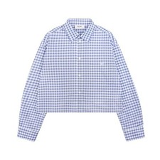 Celine Triope Vichy Cotton Crop Shirt 2C8370N41 01NL 145936033