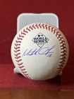 Mitch Garver Signed 2023 World Series Baseball Rangers WS Champ Auto - Fanatics